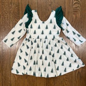 Monica and Andy Organic Cotton Holiday Short Sleeve Let’s Dance Dress 18-24mo